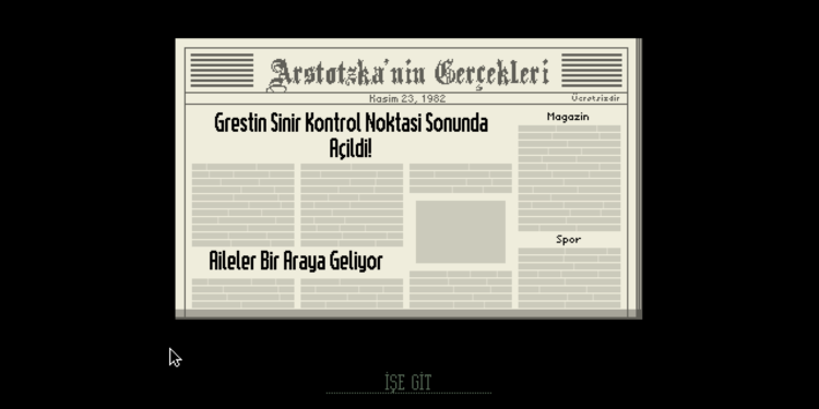 Papers, Please %100 Türkçe Yama