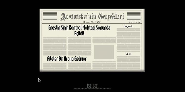 Papers, Please %100 Türkçe Yama