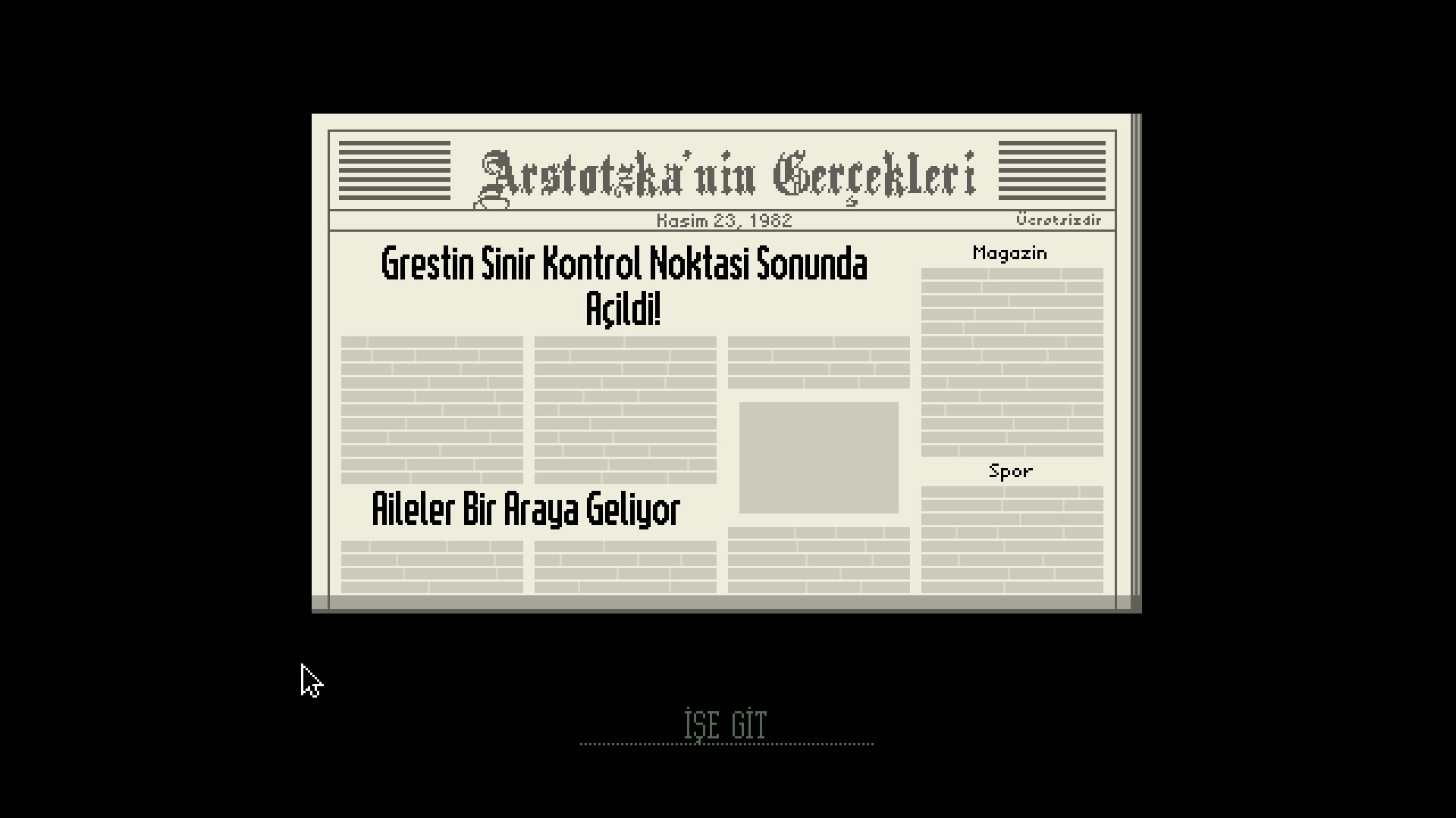 Papers Please Türkçe Yama İndir - Ücretsiz Oyun İndir ve Oyna! - Tamindir