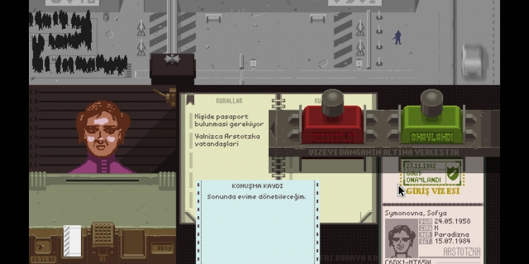 Papers, Please %100 Türkçe Yama