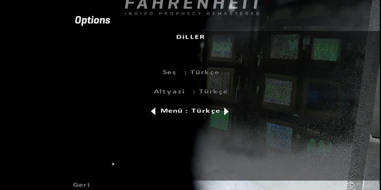 Fahrenheit: Indigo Prophecy Remastered Türkçe Yama v1.0