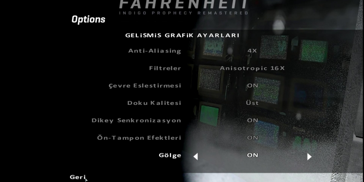 Fahrenheit: Indigo Prophecy Remastered Türkçe Yama v1.0