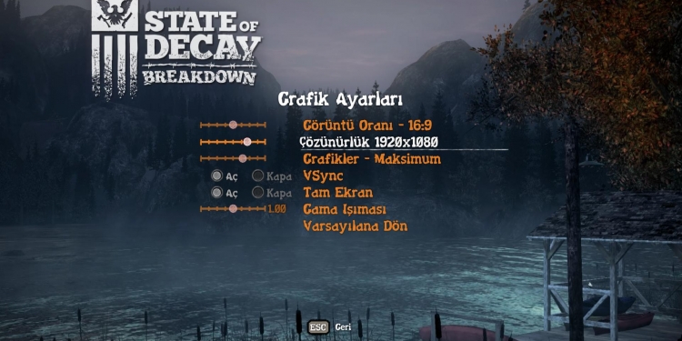 State of Decay: YOSE – Türkçe Yama v1.0